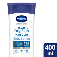 Vaseline Expert Care Instant Dry Skin Rescue Body Lotion dermatologically tested moisturiser for very dry skin 400 ml