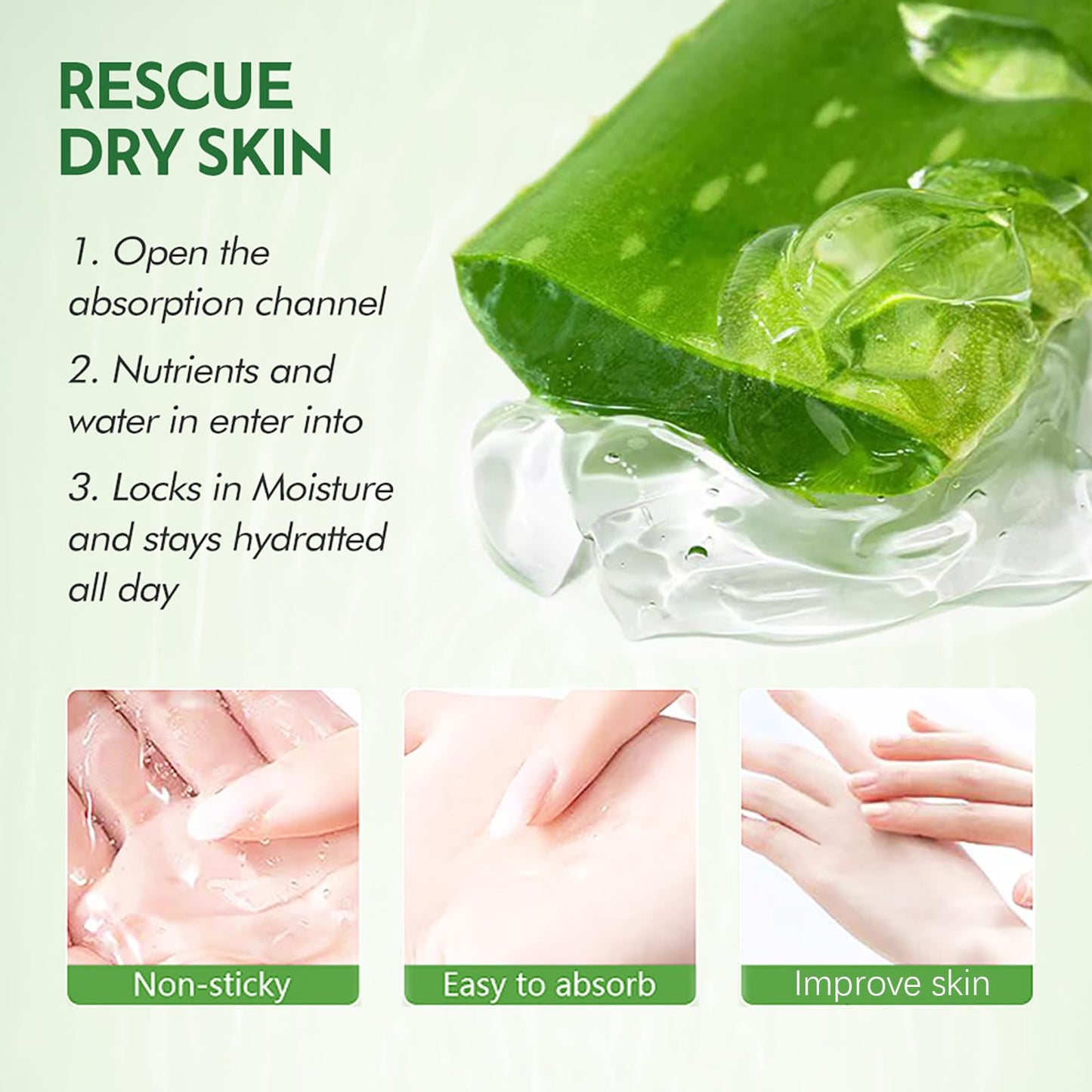 AuraAnge Overnight Face Mask with Cucumber & Aloe Vera, Tending & Hydrating Gel Mask for Moisturized Skin - Sleep Mask for Face, Aloe Vera Moisturizer Gel for Soft Skin