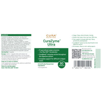 Cura Nutrition CURA NUTRITION - CuraZyme Ultra (90 Capsules) | for Sensitive Stomachs, Nutrient Supplements,Advanced Digestive Enzymes Supplement Blend, Gut Health Supplement, Easy Digest, Digestion Relief
