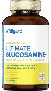 Vegan Glucosamine Phytodroitin by Wellgard - Quercetin, MSM, Botanical Alternative to Chondroitin (Phytodroitin), Ginger Extract, Extract, Rosehip, Made in UK