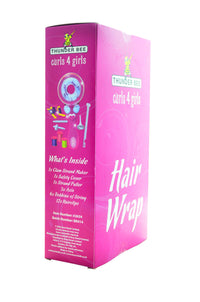 Buzz Toys Thunder Bee Girls 4 Girls Hair Wrap, Hair Styling Tool with Colourful Threads and Beads, Pink, Ages 5+