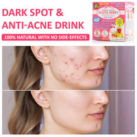 Alizée Spa Gluta Berry 200000Mg Glutathione & Collagen Drink Anti Aging 10 Sachets Fast Actions Marine Collagen Skin Nourishment Skin Dark Spot & Anti-Acne (Pack of 1)
