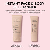 Tanologist Insta Glow Illuminating Instant Body Bronzer, Dermatologist Tested, Buildable Bronze Glow, Light Reflecting Particles, Transfer Proof & Water Resistant, Flawless Finish, 170ml