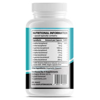 X supplements Natural Vitamin E Complex | 60 Vegan Capsules |100% Natural Ingredients | Advanced Formula | All 8 E Tocopherols & Tocotrienols | No Fillers Or Binders | X Supplements | Supports Immune Health