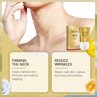 MINSHZEE AH-8 Firming Neck Cream, Neck Firming Cream with Roller, Reduces Wrinkles Fine Lines and Double Chin, Deeply Moisturises and Nourishes, Restores Firming Effect and Restores Nutrition (120G/4.230Z)