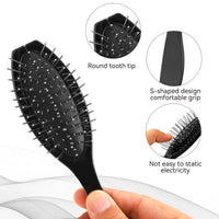 Mozeat Lens Wig Brush Set: Stainless Steel Wire Bristle Brush for Portable Synthetic Hair Wigs and Extensions
