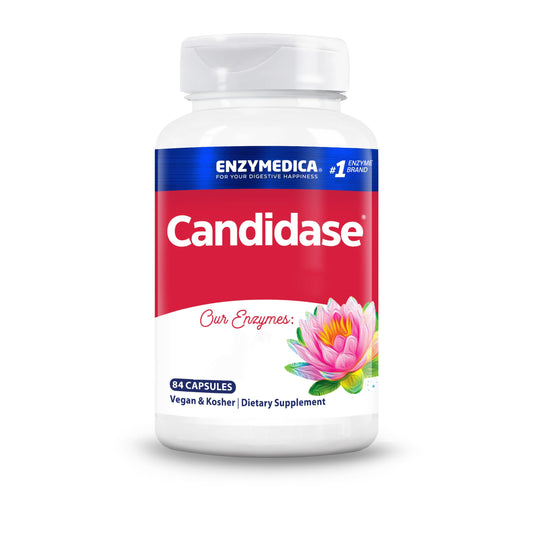Enzymedica ENZYMEDICA - Candidase (84 Capsules) | for Balanced Yeast Levels, Therapeutic Enzymes Supplements, Candida Systemic Enzymes Blend, Nutrient Supplements, Gut Health Supplement, Vegan, Dairy Free