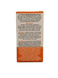 Dizzy Panda Bronzing Drops, 30ml – Hydrating Serum with Coconut Oil & 8 Peptides for Natural Glow