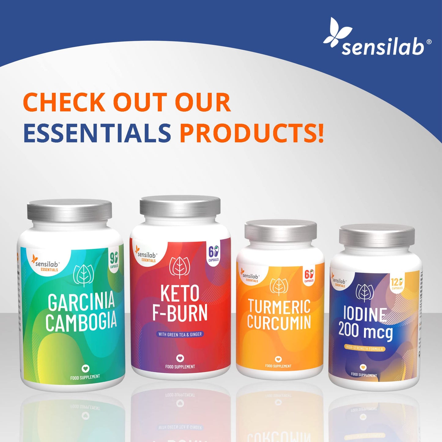 Sensilab Essentials Iodine Tablets 200 mcg – Potassium Iodide Capsules for Thyroid & Nervous System Support – 120 Iodine Capsules - 4-Month Supply