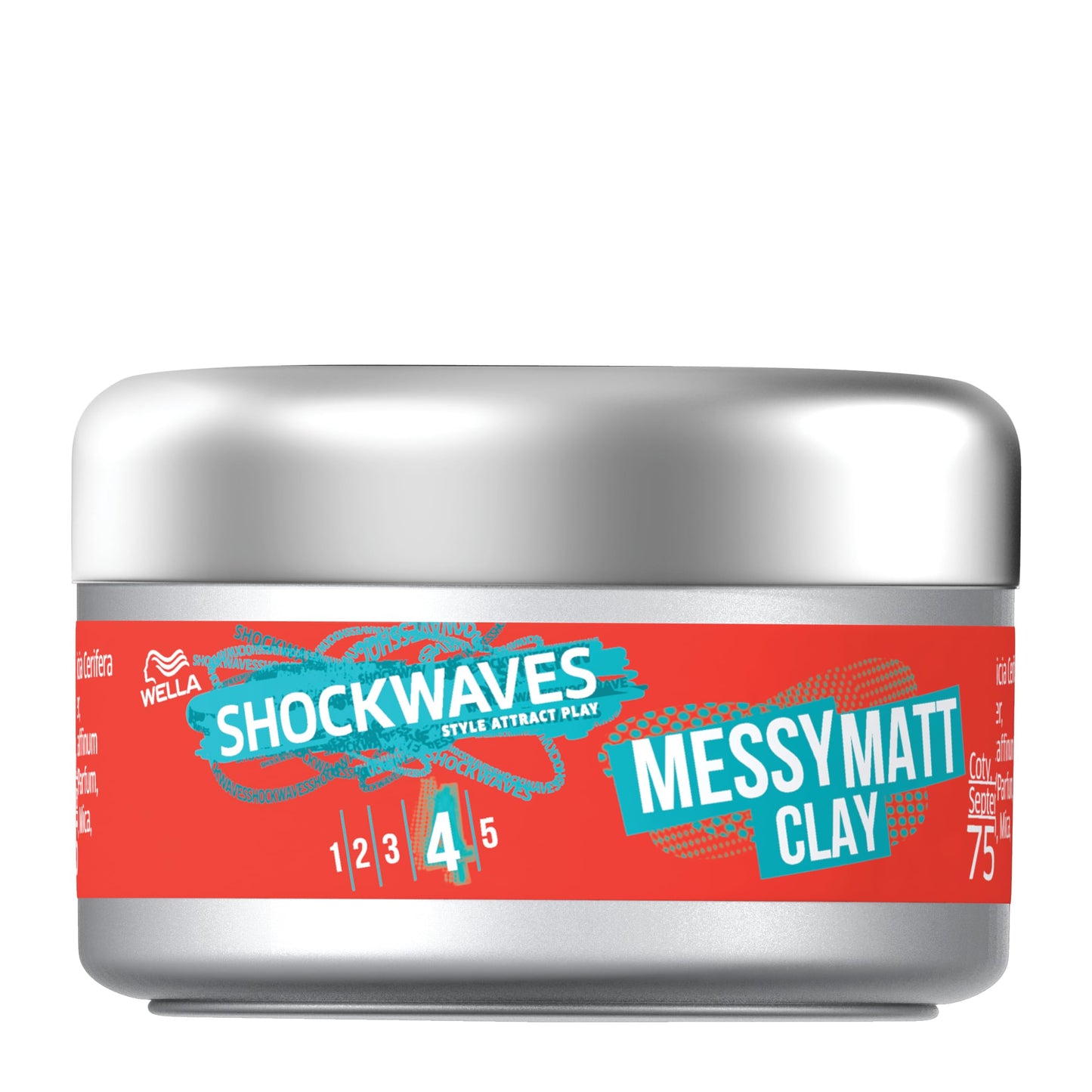 Wella Professionals WELLA Shockwaves Hair Clay, Messy Matt, 75ml