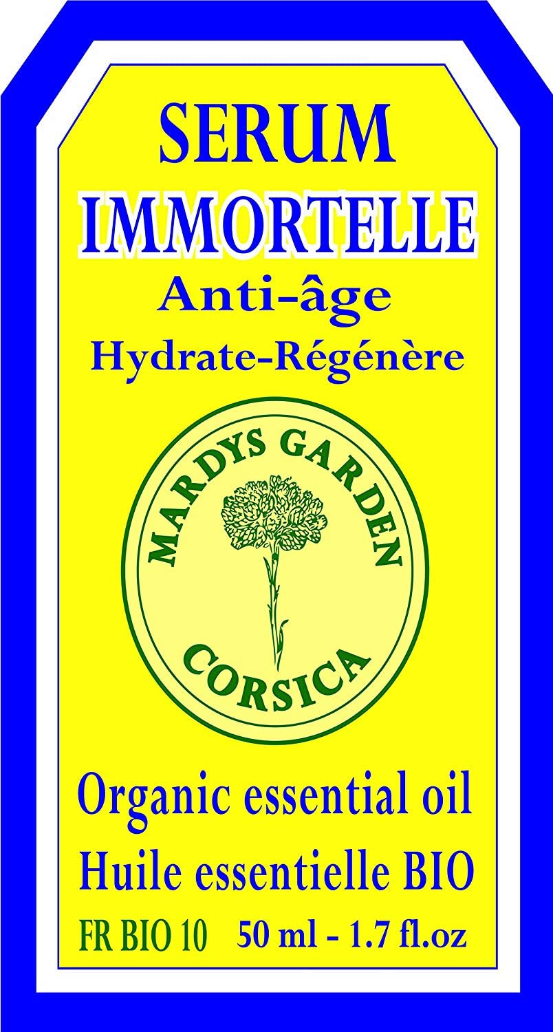 MARDYS GARDEN Immortelle Face Cream 50ml. Rejuvinating. Made from Precious Organic Flowers and Essentials Oils. Serum for Day. Hydrates & Revives