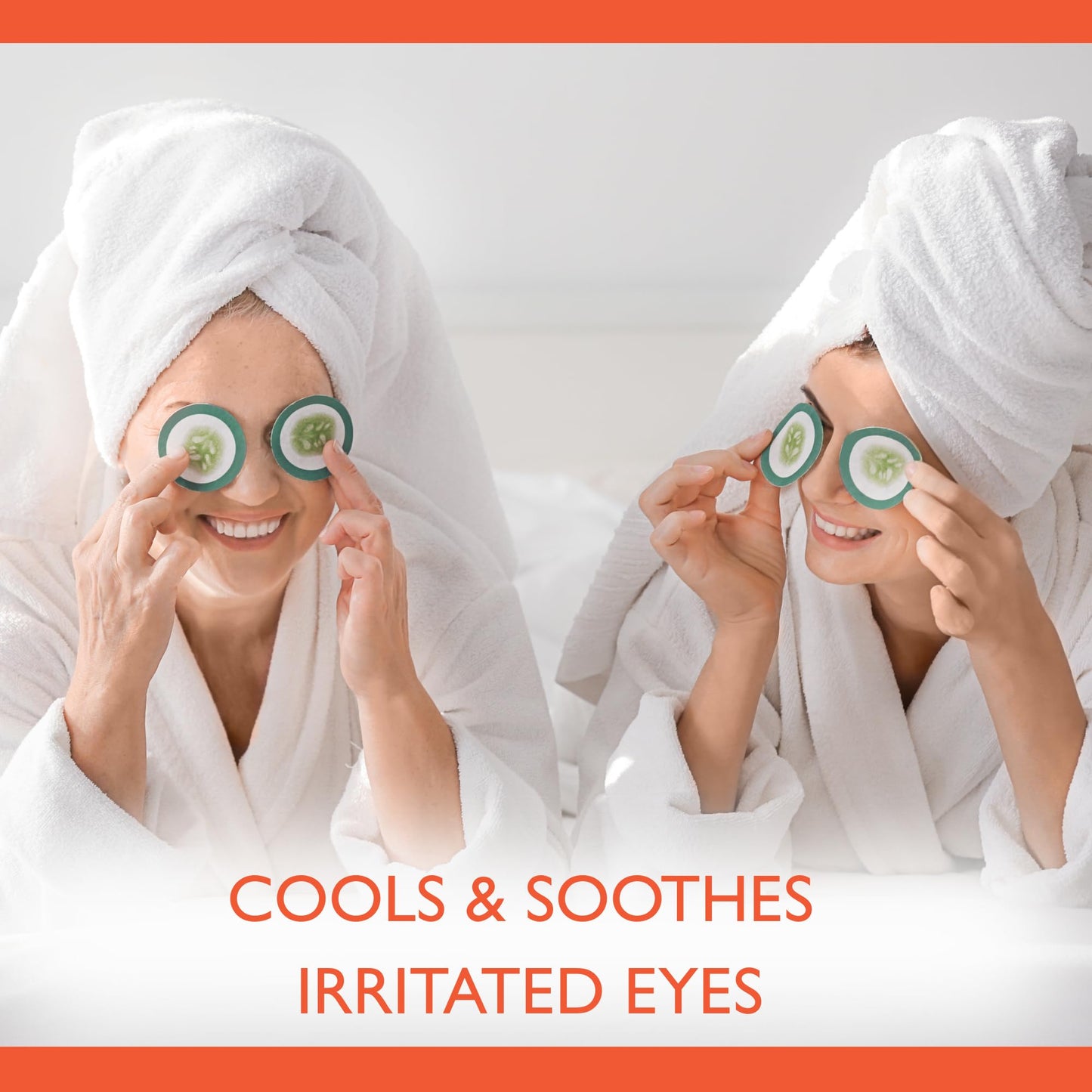 NUAGÉ Nuage Cooling Eye Pads - Cools & Soothes Irritated Eyes | Infused with Cucumber & Vitamin E - Refresh & Revive | Suitable for Daily Use - Relax & Pamper (10 Pack)