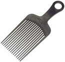 Chicago Comb Model 11 Carbon Fiber, XL Hair Pick, Anti-Static, 7.5 Inches (19 cm), Made in USA, Graphite black