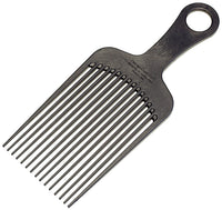 Chicago Comb Model 11 Carbon Fiber, XL Hair Pick, Anti-Static, 7.5 Inches (19 cm), Made in USA, Graphite black