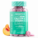 novomins Calcium Gummies 400mg - with Vitamin D3 K2 - Alternative to Calcium Tablets - Vegetarian - 1 Month Supply - Healthy Bones & Muscles - 60 Gummies - Novomins