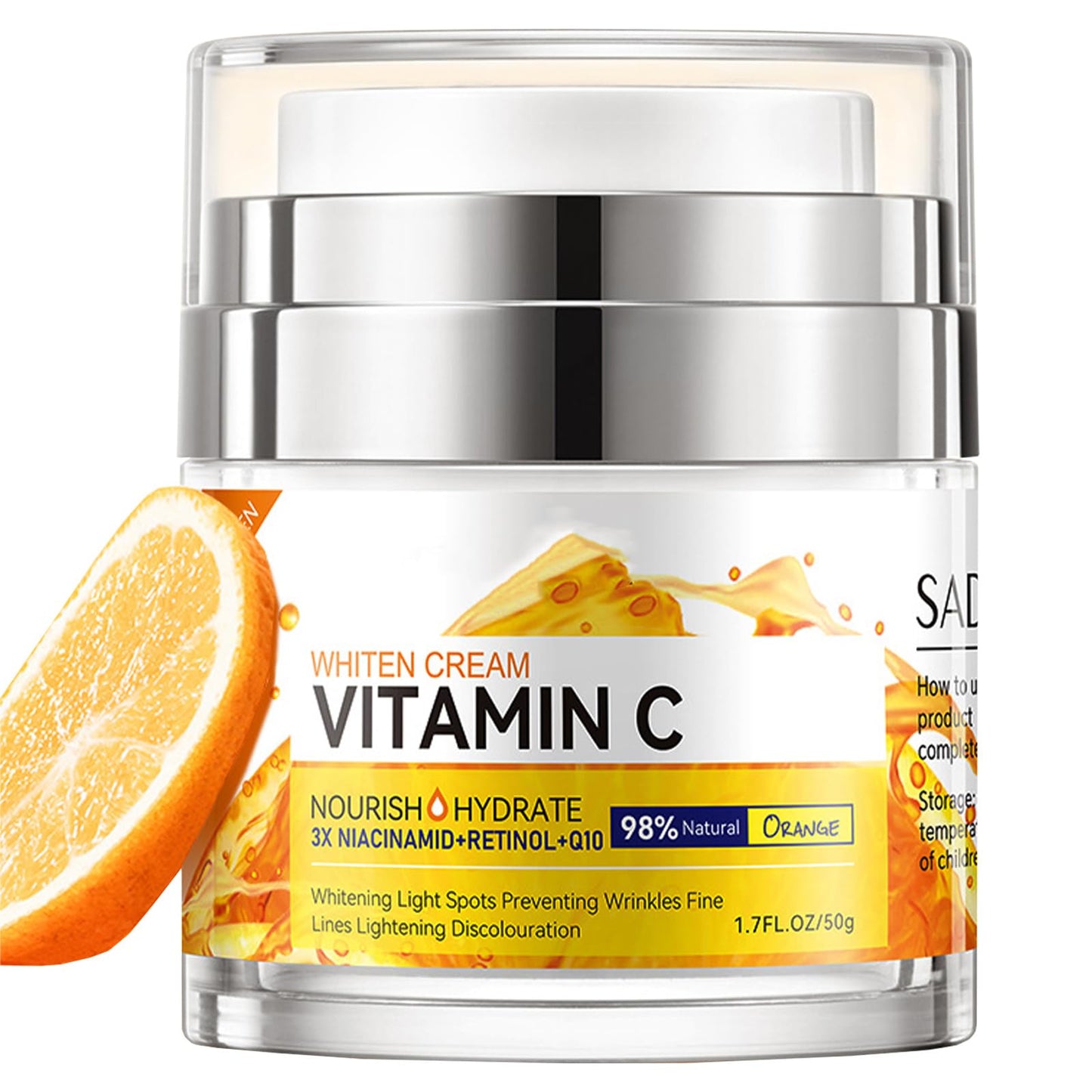 Shefave Brightening Face Cream, Vitamin C Face Cream With Niacinamid & Retinol - Anti Aging Face Cream For Mature Skin, Vitamin C Moisturiser For Face - Day Cream For Women Anti Aging, Brighten, Plump Skin