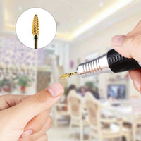JCMASTER JCMaster 2Pcs Nail Drill Bit for Removing Acrylic Nails, Gel Nails and Thinning Nails - 3/32'' Universal Size, Durable, Great Cutting Ability, Tungsten Steel Nail Cutter Bit for Manicure Pedicure