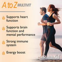 HealthAid A to Z Multivit - 90 Vegan Tablets, Pack of 1