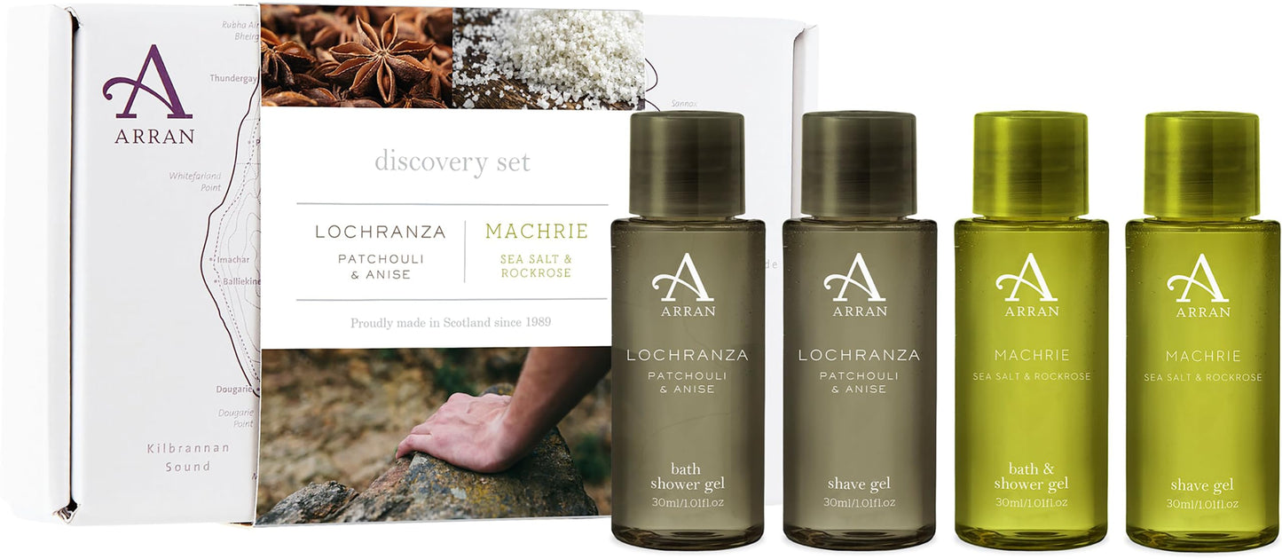 Arran Sense of Scotland Arran Lochranza & Machrie Body Gift Set with Patchouli & Rockrose
