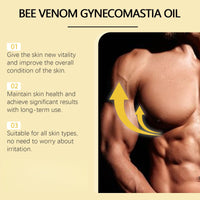 Siyinzu Thermofir/m Bee Venom Gynecomastia Oil,Gynecomastia Bee Venom Massage Oil,Massaging Oil for Gynecomastia Improvement,Bee Venom Cream,Body Oil,Firming Body Lotion,Strengthen The Chest Muscles