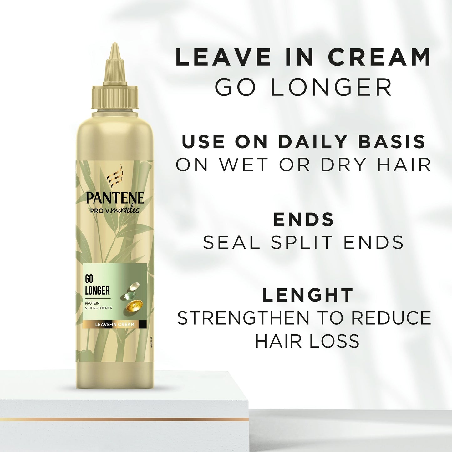 Pantene Grow Strong Hair Fortifier 300ml Hair treatment with Biotin & Protein Strengthener. Helps to Strengthen the Roots for Improved Hair Growth, Strength and Thickness. For Dry Damaged Hair