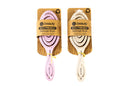 CS Beauty Eco Friendly Straw Hairbrush, Flexible Soft Pin Bristles, Detangling Wet/Dry Hair, Head Massaging Pro