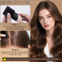JOVIAL Hair Dye Comb, 2-in-1 Instant Hair Colour Stick with Built-In Comb, Waterproof & Sweat-proof, Portable Grey Hair Cover Up, Root Touch Up Dye Hair Concealer for Women & Men (Dark Brwon)