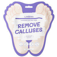 LANBENA Foot Peel Mask - 1 Pair Moisturizing and Exfoliating Foot Peeling Mask for Dry, Cracked Feet | Callus Remover | Skin - Friendly and Effective for Baby Soft Feet, Men and Women (Lavender)