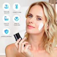 Go Ho Water Based White Face Paint Stick Washable (1.06 Oz),Non-toxic Cream Body Paint,Full-coverage Face Paint Makeup Stick for Adults Children Theater Halloween SFX Cosplay