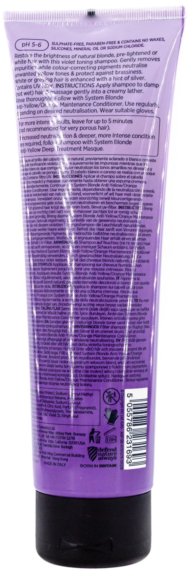 ASP A.S.P. System Blonde Anti Yellow Shampoo 275ml