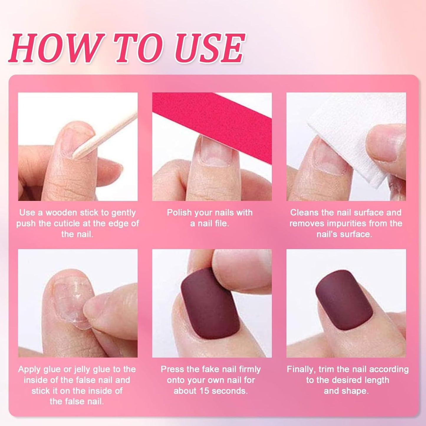 Ceboic 24 Pcs Square Short False Nails, French Tips Press on Nails Acrylic Full Cover Fake Nails, Glossy Removable Stick on Nail with Glue Sticker for Women and Girls (Nude Green Border)