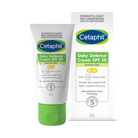 Cetaphil Daily Defence Cream SPF50, with UVA/UVB filters for Sensitive Skin, 50g