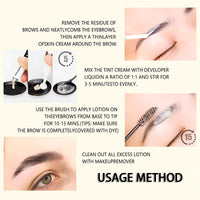 NatrLuxe Black Eyebrow & Eyelash Tint Kit – Long-Lasting 8-Week Color, Waterproof & Smudge-Proof. Mild Formula For Sensitive Skin. Instant Full Brows & Luscious Lashes. Easy Application, 14ml