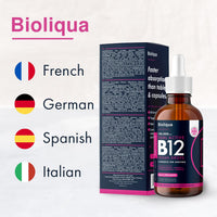 Balance ™ Vitamin B12 Liquid Drops - Vegan - High Strength 3000mcg - 2 Month Supply - 60 Servings - 18,000mcg per 60ml Dropper Bottle - Sublingual & Dual Action for Fast Absorption - Made in The UK by Balance