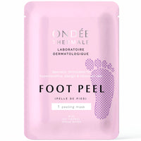 Ondée Thermale Foot Peel Mask - Exfoliating Foot Masks, Moisturising Foot Mask with Vitamin E, Foot Peel Mask for Hard Skin, Callus and Cracked Heels - Foot Care Foot Mask Peel, 1 Foot Pack