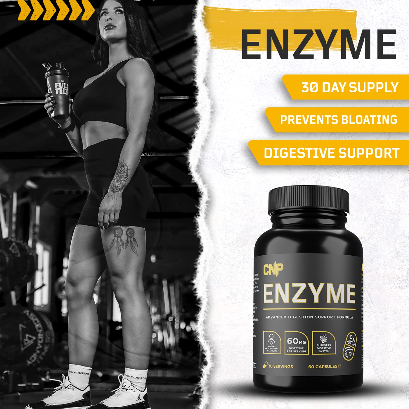 CNP Professional Vitamin Range, Vitamin C & D. Complete Athlete & Daily Support (Probiotic Enzymes)