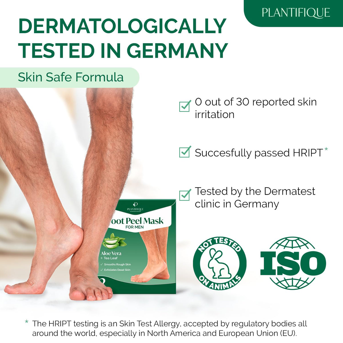 PLANTIFIQUE Plantifique Foot Peel Mask Foot Mask Dermatologically Tested Repair Heels & Removes Dry Dead Skin for Soft Baby Feet - Exfoliating Peel Mask for Hard Skin Peeling (Aloe Vera 2 Pack)