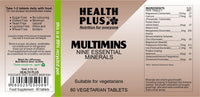 Health Plus Multimins Mineral Supplement - 60 Tablets