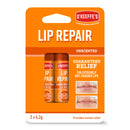 O'Keeffe's Lip Repair Unscented Lip Balm, Twin Pack, 2 x 4.2 g - For Extremely Dry, Cracked Lips | All-Day Moisture with 7 Moisturising Ingredients