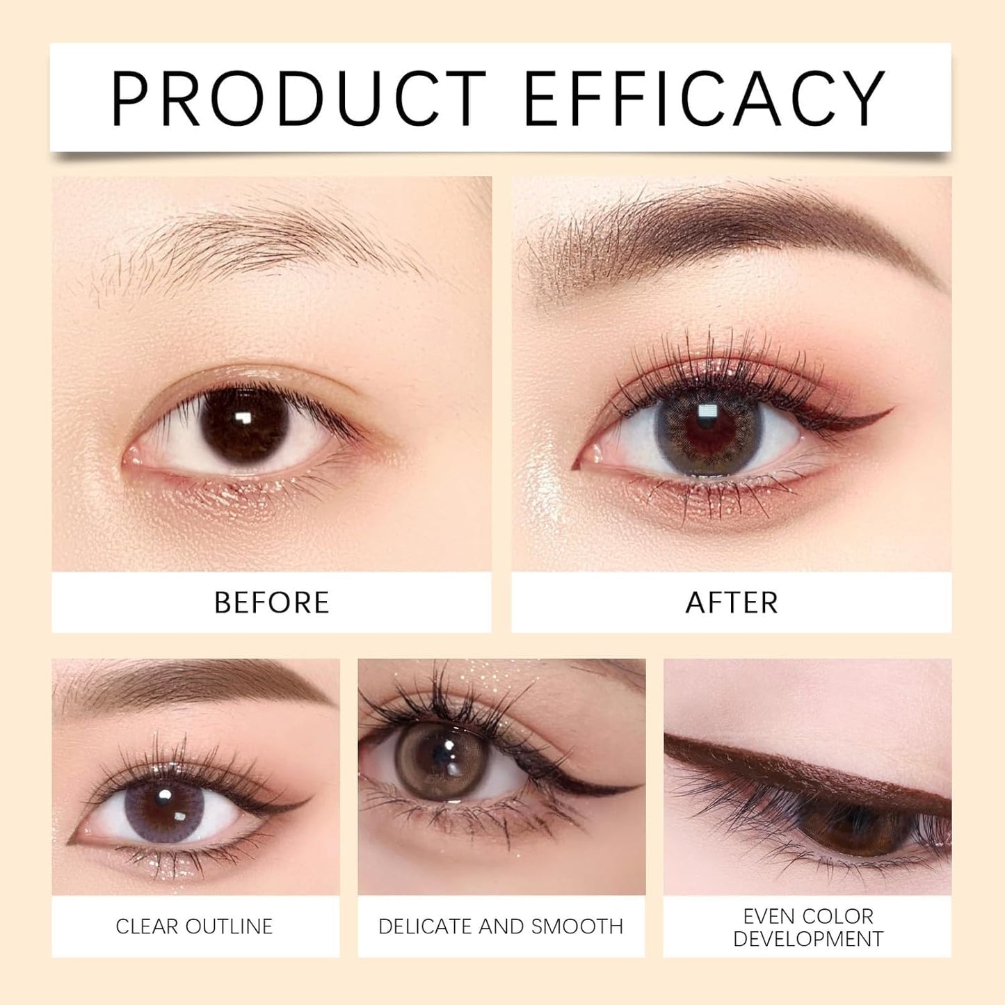 KoolShiro Persona Eyeliner Pencil Waterproof, 24 Hr Waterproof Eyeliner Duo Sharpenable Eye Pencil, No Smudging, Fading, Smooth And Easy To Color (Bronze)