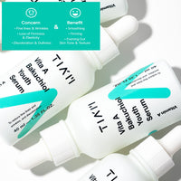 TIA'M TIAM Vita A Bakuchiol Youth Serum – Intense Firming Face Serum | Face Brightening Vitamin A Serum for Face | Fish Collagen- Infused Skin Brightening K beauty Skincare Serum (1.35 fl. oz.)