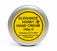 Honey Nourishing Hand Cream 100g by Elegance Natural Skin Care Repair & Restore Dry Chapped Hands Handcream