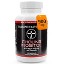 TUDIMO Choline + Inositol Supplement 900mg – Brain & Liver Support, Metabolism & Energy – 70 Vegan Easy-Swallow Capsules (2+ Month Supply) – Non-GMO, Gluten-Free
