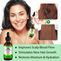 Bibonse 3 in 1 Rosemary Oil for Hair Growth, 100% Natural Hair Growth Oil with Rosemary, Jamaican Black Castor and Batana Oil, Promotes Hair Regrowth, Nourishes Scalp, Hair Loss Treatment, 2.02 fl.Oz