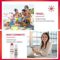 ISBEAUSOLS Tinted Sunscreen Spf 60 UV Protection - Face Sun Cream Spf 60 - Spf 60 Face Moisturiser - Sun Cream for Women - Refreshingly Non - Sticky Moisturization - Sunscreen for Even Skin Tone