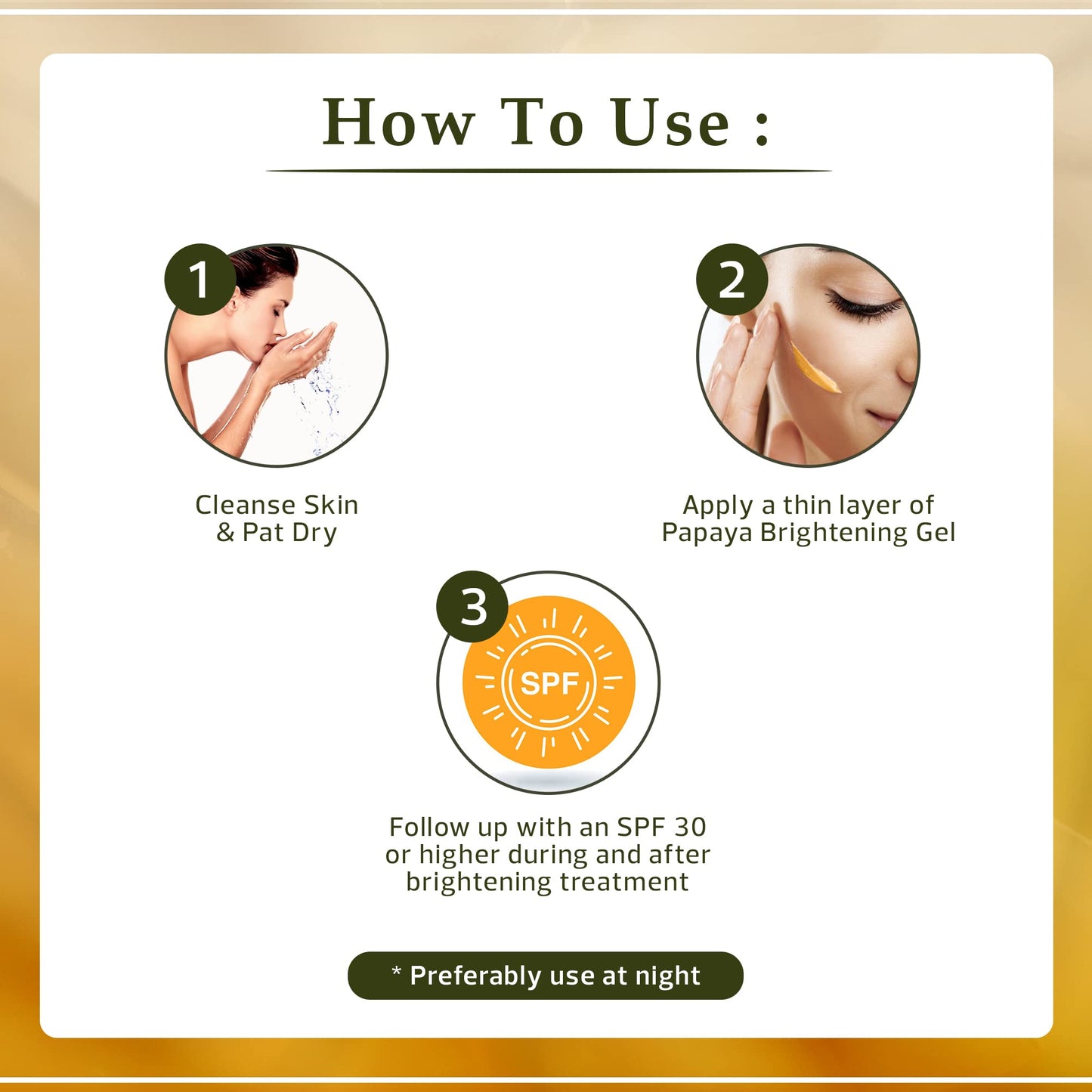 OMIC Organic Extract of Papaya Brightening Gel Tube | 30g | 1Oz