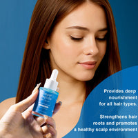 Orknglowy 2PCS Copper Peptide Hair Serum Growth for Women & Men, Hair Serum for Hair Growth with Castor Oil, Reduces Hair Loss, Promotes Hair Regrowth, Repair Damaged Hair, Hair Oil for Dry Damaged Hair