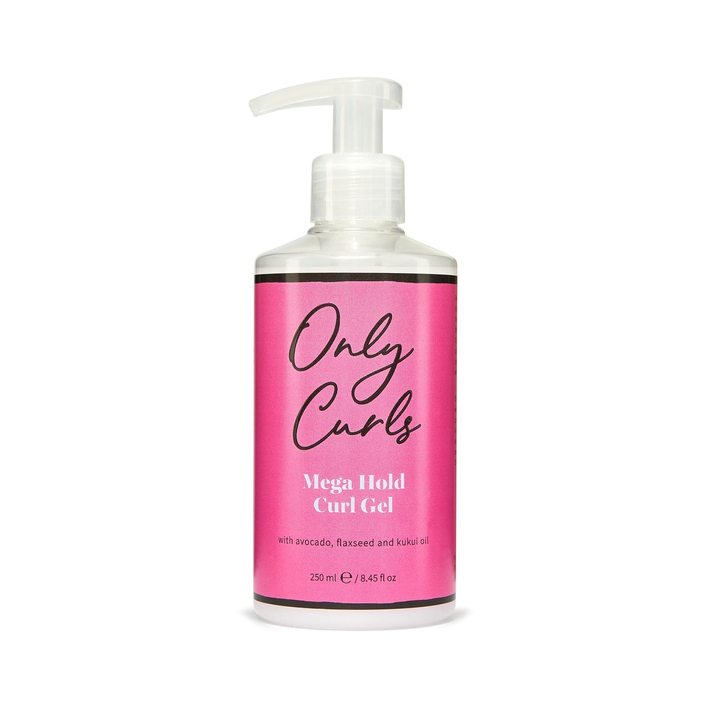 Only Curls Mega Hold Curl Gel 250ml – Strong Hold Styling Gel for Defined, Long-Lasting, and Frizz-Free Curls – Vegan & Cruelty-Free Curl Care