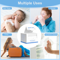 GRANNY SAYS Disposable Face Towels, 50 Count Soft Facial Wipes for Sensitive Skin, Disposable Face Cloths, Makeup Remover Dry Wipe, XL Facial Clean Towels for Makeup Removing, Cleansing Wipes