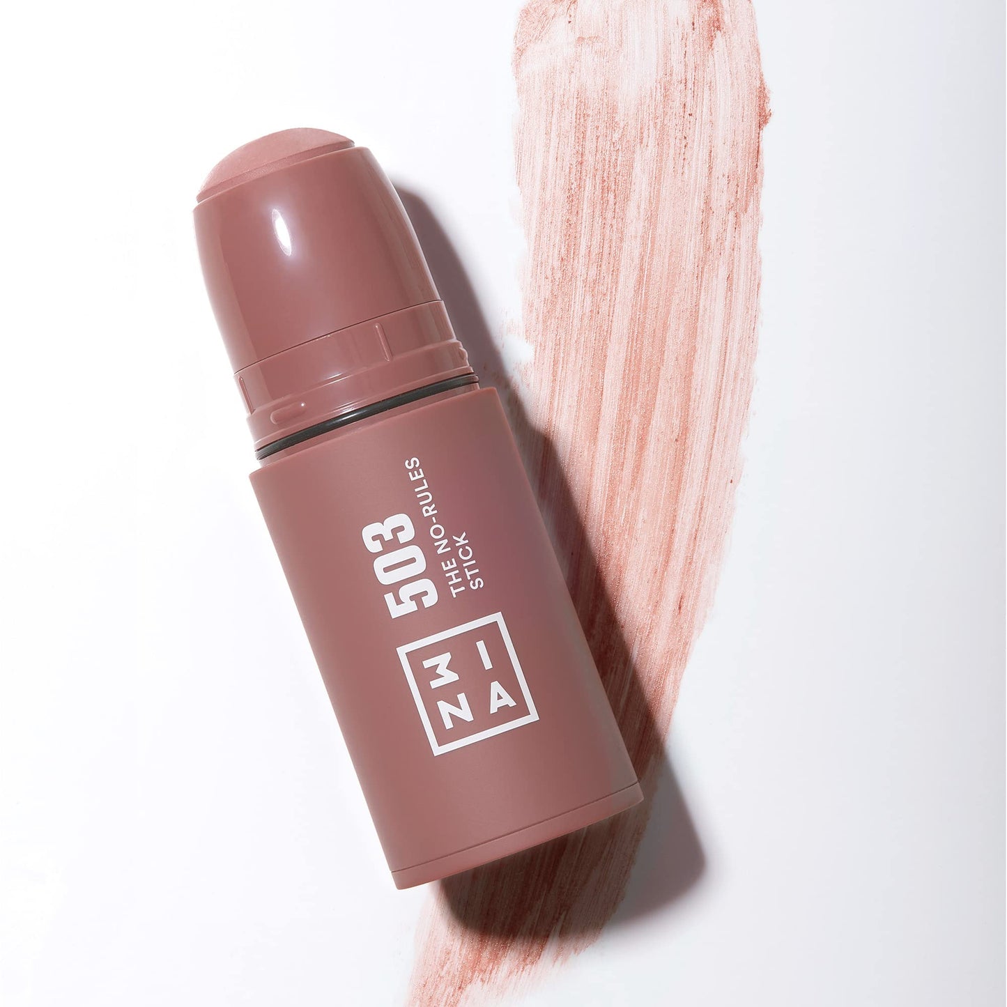 3INA MAKEUP - Vegan - The No-Rules Stick 503 - Nude - Multipurpose Makeup Stick for Eyes Lips & Cheeks - Hyaluronic Acid - 8 Intense Shades - Creamy Formula - Natural Finish - Cruelty Free